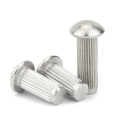 stainless steel pan head solid rivet knurled rivet for nameplate